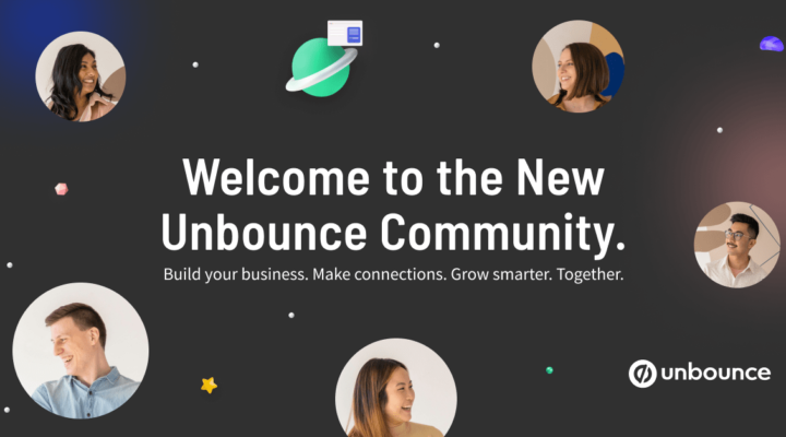 Conheça a novidade comunidade Unbounce — um espaço para se conectar, aprender e crescer de forma mais inteligente